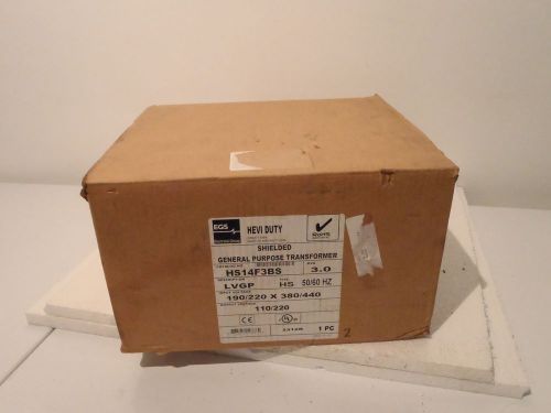 NEW EGS Hevi-Duty HS14F3BS Shielded General Purpose Transformer 3.0 KVA