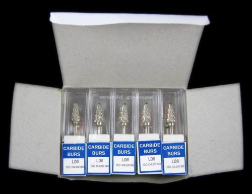 4Pcs Dental Lab Steel Tungsten Carbide Burs Drills Made in Swiss--L06