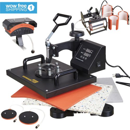 8in1 heat press machine 15x12&#034; transfer pro sublimation t-shirt mug hat for sale