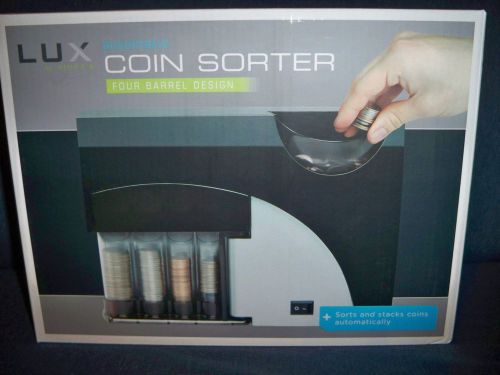 New Lux Automatic Coin Sorter Four Barrel Design