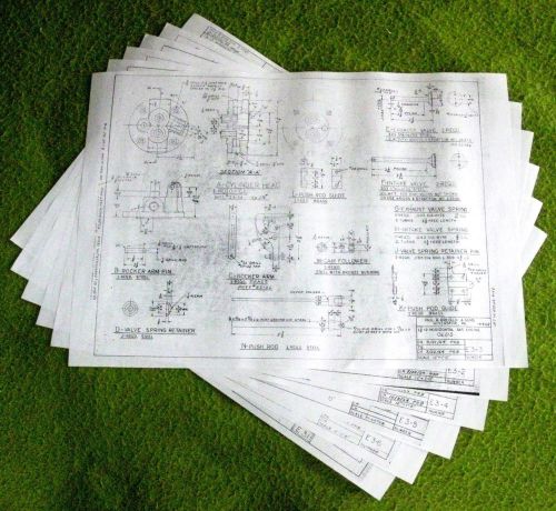 OLDS, 1/2 SCALE MODEL, HIT-MISS / STATIONARY ENGINE BLUEPRINT SET