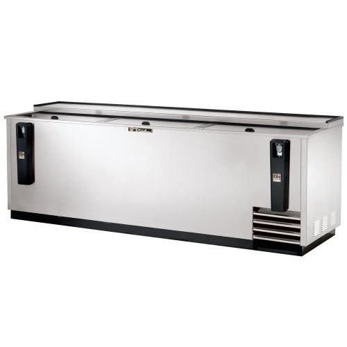 True TD-95-38-S 95&#034; Stainless Steel Horizontal Bottle Cooler