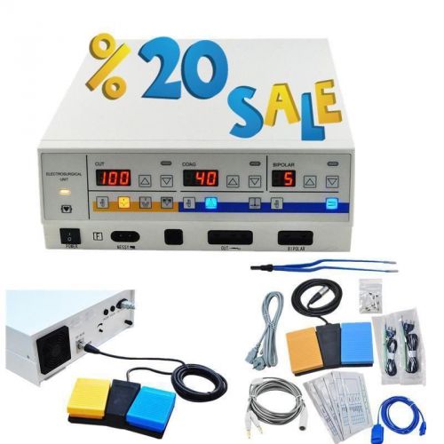 High Frequency Electrosurgical Unit Diathermy Machine Cautery leep Machine+TEST+