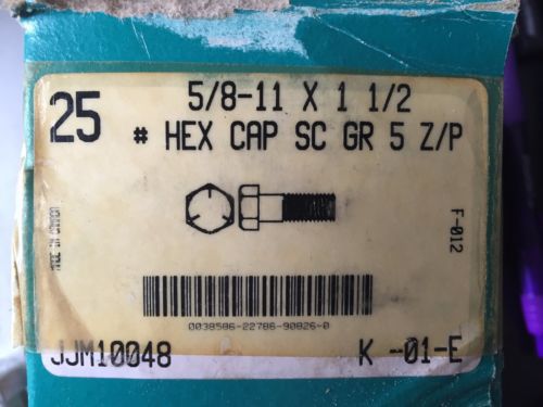 Cap Screw Grade #5 Hex Head 5/8-11 x 1-1/2 Titan Part Number JJM10048 5 count