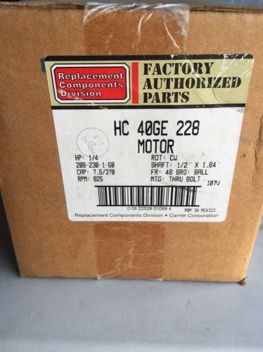 NEW GE 1/4HP 208-230V VOLT 1.2A AMP CARRIER MOTOR HC40GE228 Unopened Box (1002)