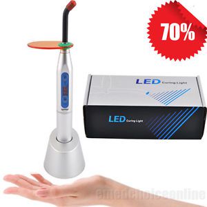 Promotion dental 5w wireless cordless led curing light lamp 1500mw 4 color-silve for sale