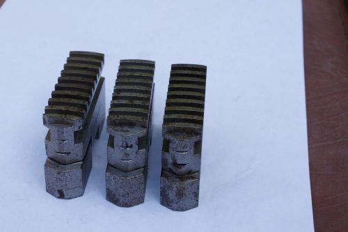 SET OF 3 LATHE CHUCK HARD JAWS  FOR 6&#034; HANDINGE CHUCK, WELD FOR EMERGENCY