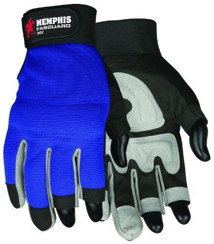 Fasguard 3 Fingerless Foam Padded Palm Gloves, L