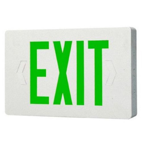 Royal pacific rxl7gw two circuit exit sign  white with green letters for sale
