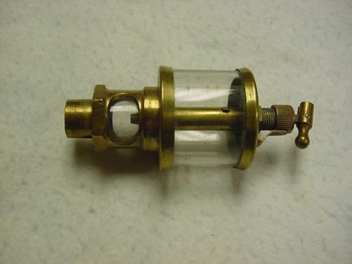 BRASS &amp; GLASS MICHIGAN LUBE CO. ENGINE OILER #48A32B