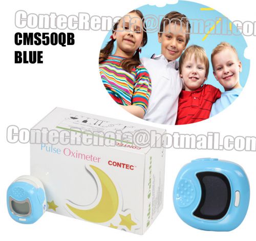 CONTEC CMS50QB KIDS Pulse Oximeter, Spo2 Monitor, Pulse oxygen spo2.Blue one