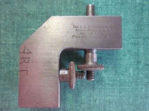 Vintage L.S. Starrett Co No. 289A Right Angle Attachment for Combination Squares