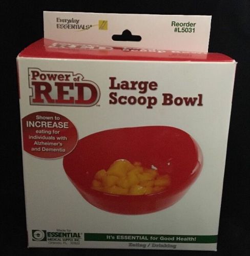 Essential medical supply,of red large scoop bowl for alzheimer&#039;s and dementia for sale