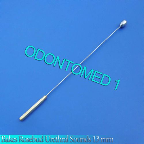 One Pc Bakes Rosebud Urethral Sounds 13MM Gold Plated