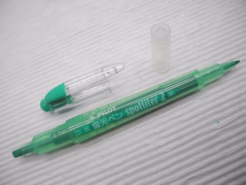 1 X Pilot Spotliter 2 Twins head Highlighters Emerald Green( Japan)