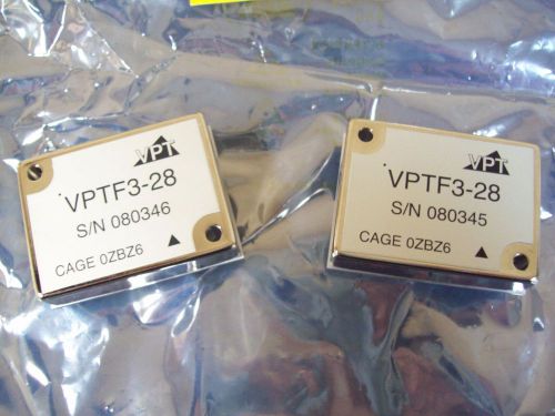 VPT INC VPTF3-28 MILITARY GRADE EMI FILTER - 2PCS - NEW - FREE SHIPPING!!!