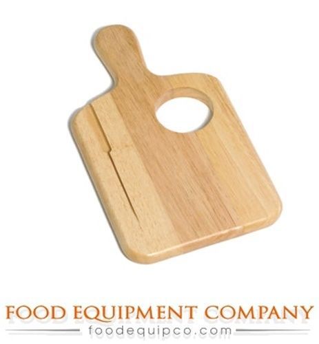 Tablecraft 79C Bread Board 13&#034; x 7-3/4&#034; 2-3/4&#034; dia. insert/knife slot...