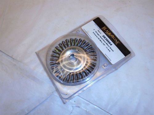 BLACKSTONE 0838664 4&#034; X 5/8&#034;-11 STAINLESS STEEL STRINGER BEAD KNOT WHEEL BRUSH