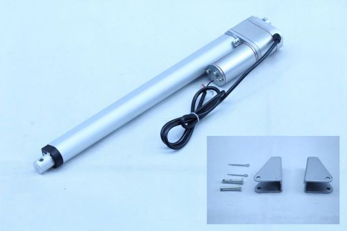 Heavy Duty Linear Actuator 12&#034; With Bracket Stroke 225lb Max Lift Output 12V DC