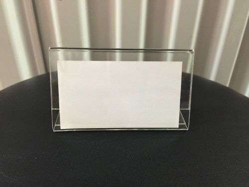 10 Pcs Acrylic Sign Display Holder Price Name Card Label Stand 4&#034; x2 3/8&#034; Magnet