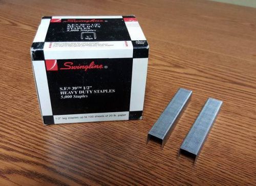 Swingline 1/2&#034; HD Staples, 2 Box&#039;s, 10,000 staples - 100 sheets of 20lb paper