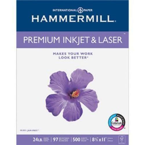 Hammermill premium ink &amp; laser 24lb. 8.5 x 11 97 bright 500 sheets new for sale