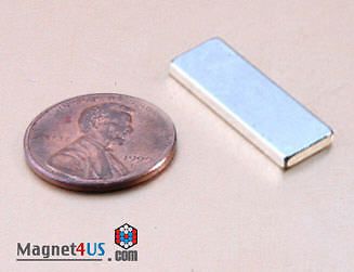 30 pcs hobby craft fridge magnet rare earth neodymium block 1&#034;x 3/8&#034; x1/16&#034;thick for sale