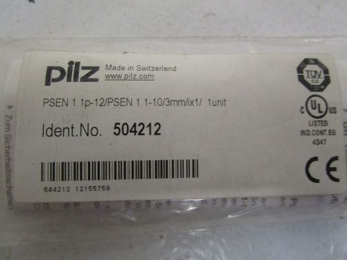 PILZ SAFETY SWITCH PSEN 1.1P-12/PSEN 1.1-10/3MM/IX1/1UNIT 504212 *NEW IN BAG*