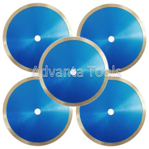 5pk 7” continuous rim tile diamond saw blade - premium grade for sale