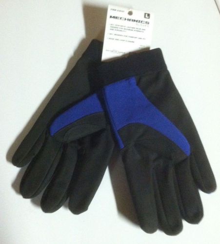 Western Mechanics Work Gloves Leather (Syn) Palm &amp; Fingers Size:Large