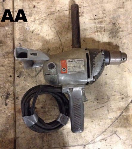 Vintage Black and Decker 1/2&#034; Heavy Duty Drill 115V 55A 450rpm