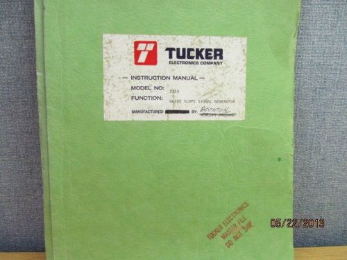 Agilent/HP 232-A Glide Slope Signal Generator Instruction Manual w/ Schematics