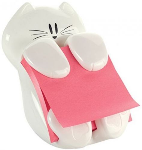 Post-it Cat Figure Pop-up Note Dispenser, 3 Inch X 3 Inch, (CAT-330)