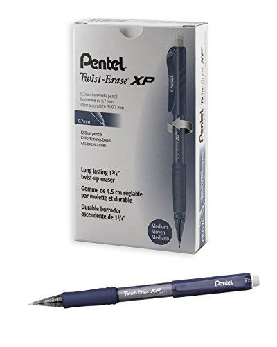 Pentel Twist Erase EXPRESS Automatic Pencil, 0.7mm Lead Size, Blue Barrel, Box