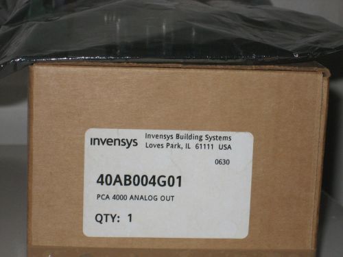 INVENSYS PCA-4000 4 CHANNEL ANALOG OUTPUT BOARD P/N 40AB004G01 Rev B01