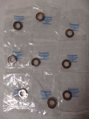 Lot of 9 swagelok cu-8-vcr-2-gr copper gasket retainer assembly 1/2&#034; vcr (d6) for sale