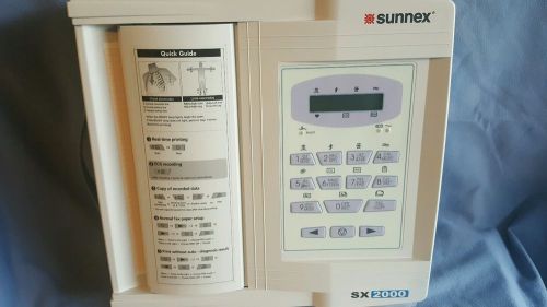 Sunnex SX2000 Electrocardiograph (ECG/EKG)Interpretive 12 channel resting ECG/ E