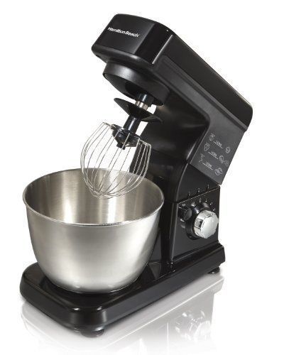 6-Speed 300w Stand Mixer Hamilton Beach W Bowl Head Spins Kitchen Food Home NEW