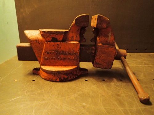 Columbian d-44 4&#034; combination bench pipe vise w/ swivel base usa for sale