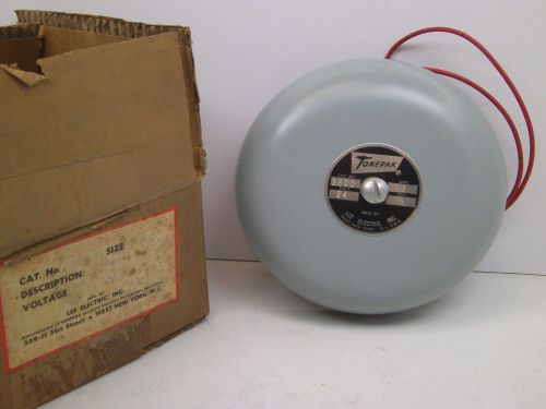 LEE TONEPACK 3600 UNDERDOME BELL 6&#034; 24V Fire Alarm Security School VINTAGE CB