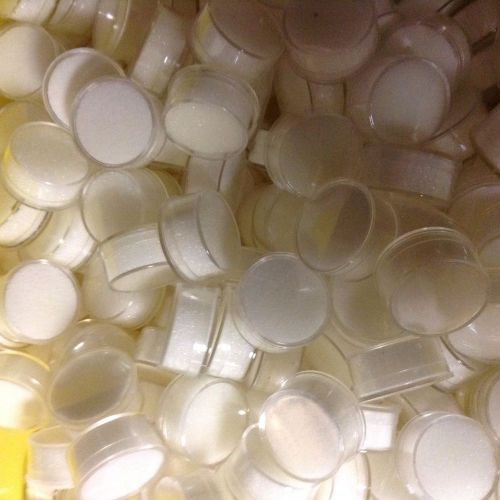 245 White Coin Jewelry Gem Jars 1 3.8 x 5/8 Quarter Size