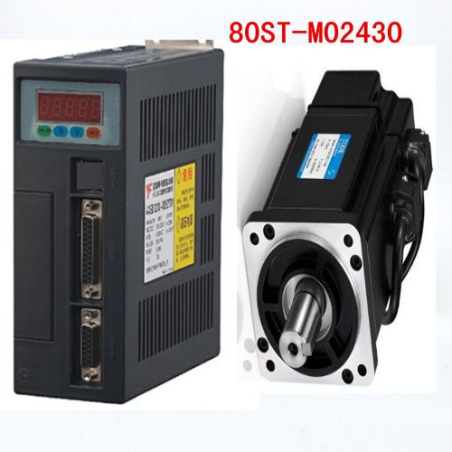 AC Servo Motor 750W 2.39N.M Matched Servo Driver with 3M Cable CNC 80ST-M02430