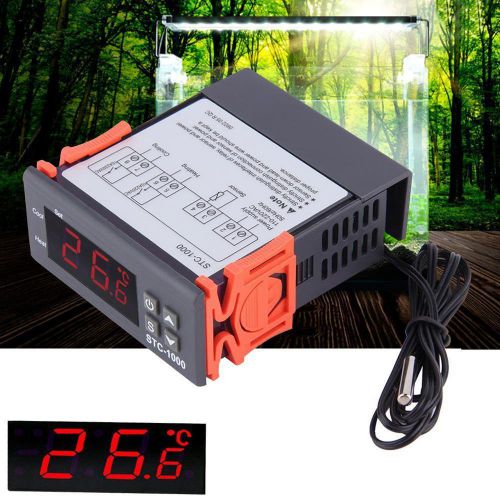 220v digital temperature controller temp thermostat aquarium sensor stc-1000 kj for sale