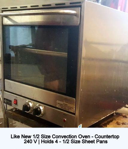 1/2 Size CONVECTION OVEN COUNTERTOP (4) 1/2 PANS STAR HOLMAN ELECTRIC CCOH-4 EUC