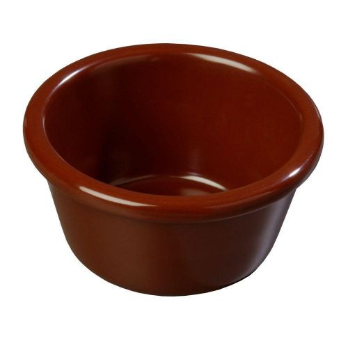 Carlisle 6 oz. Melamine Smooth Ramekin Chocolate Brown (Case of 48) S28669