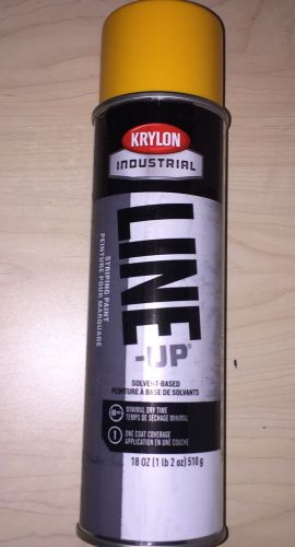 Krylon Highway Yellow Solvent-Based Line-Up Striping Paint, 18 oz., New