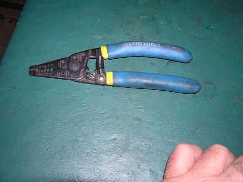 Klein 11055 Klein-Kurve Wire Stripper/Cutter Blue w/ Yellow Stripe FREE SHIPPING