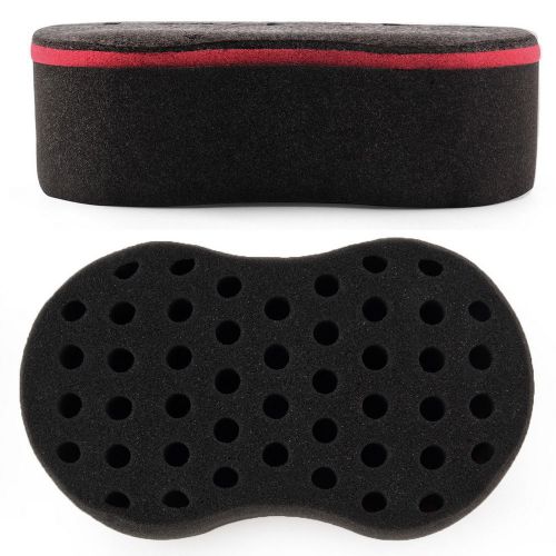 Double Barber Hair Brush Sponge For Dreads Locking Twist Coil Afro Curl Wave EA