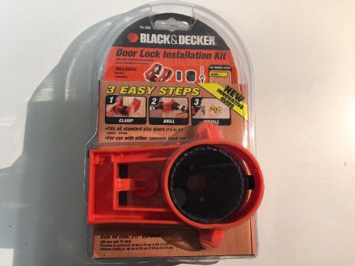 New black &amp; decker 79-362 hcs door lock installation kit nip for sale