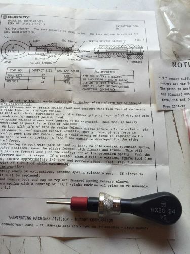 1 pc BURNDY RX20-24V5 Removal Extraction Tool Form No. SA54613 Rev. 3